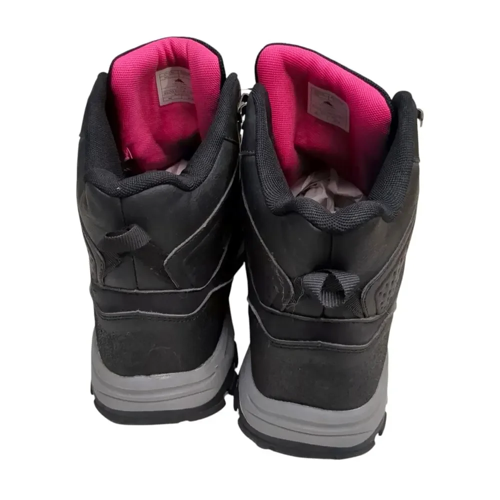 High Sierra Waterproof Hiking Boots Womens Size 11 Black Gray Pink Mid